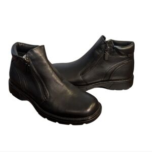 new Blondo Black Leather Alex Double Zip Comfy Chukka Boots NWT Sz 9